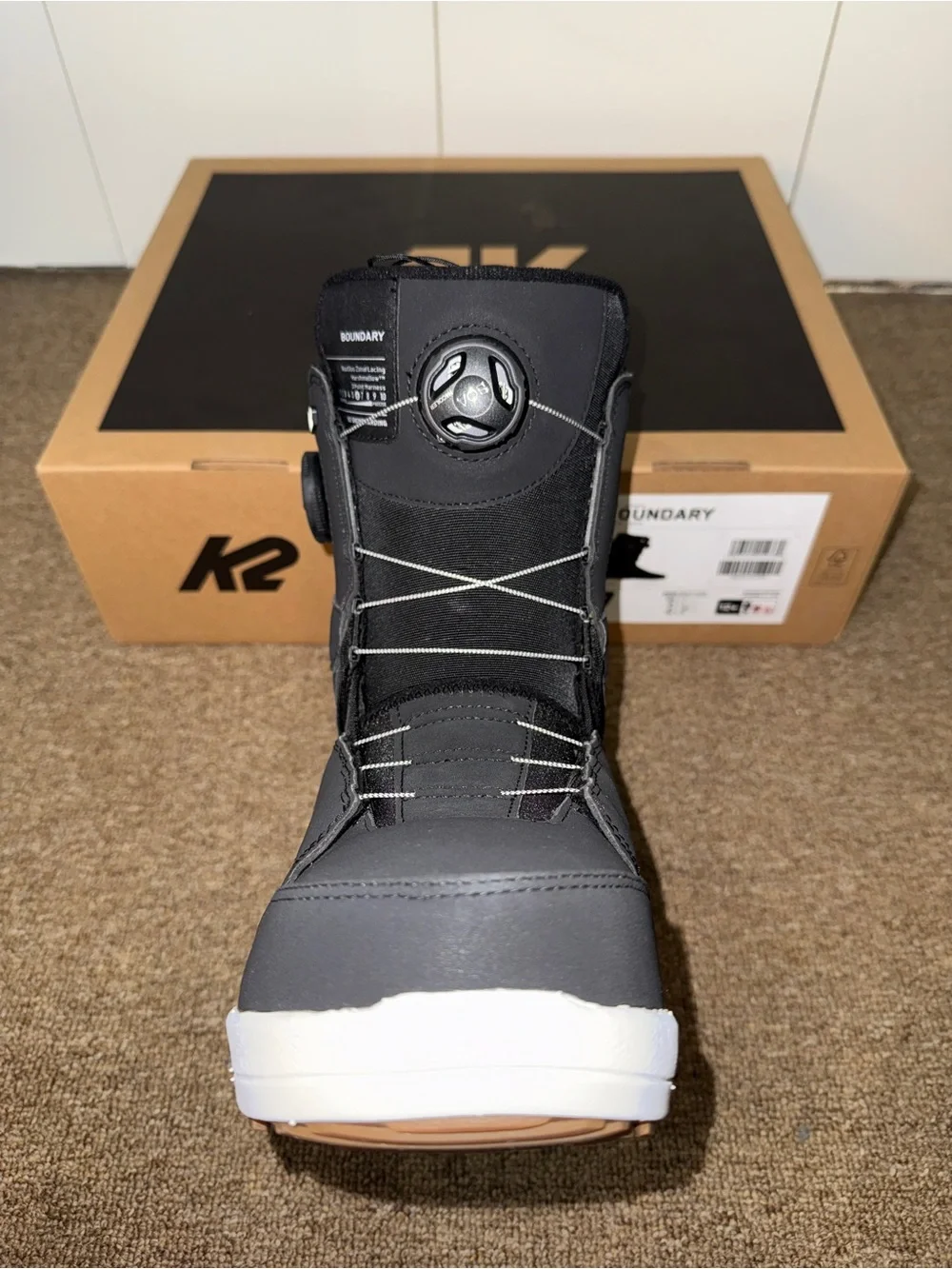 2026 K2 Boundary Men's Snowboard Boots - Size 7 - Black/Noir